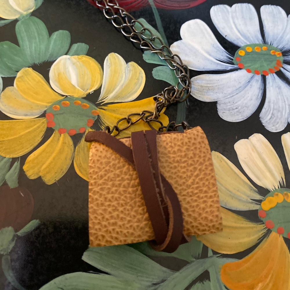 Laura Carey Books - Custom Tiny Leather Book Pendant/Necklace - NWOT - Picture 15 of 15